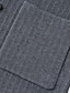 tanie Męska elitarną odzież wierzchnia-Męskie Marynarka Sweter płaszcz Szkoła Formalny Ślub Elegancja Ciepłe Wiosna Jesień Wełna Nylon Jednokolorowe Żakard Wiele kieszeni Wygodne Pojedynczy biust Dwuprzyciskowy Blezer Czarny Ciemnoszary