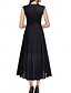 billiga Under 129,99 USD-Klänning Brudmödrarsklänning Bröllopsgäst Elegant Avslappnad Rund hals Gulvlång Polyester Ärmless med Spets