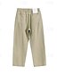 billige Herre Elite Bukser-Herre Chino bukser Knapper Lomme Rett ben Helfarge Full lengde utendørs Feriereise Avslappet Elegant Ferie Lys kaki Svart Mikroelastisk