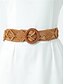 billige Kvinders bælte-boho macrame vævet bælte til kvinder – håndlavet bredt taljebælte med træspænde, vintage chic stil til kjoler, afslappet outfits og sommer strandtøj