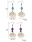abordables Pendiente de mujer-&quot;Aretes colgantes con forma de cola de sirena: aretes colgantes inspirados en el océano con detalles de perlas, joyas elegantes y livianas para mujeres, perfectas para atuendos de playa, verano y vacaciones&quot;