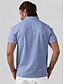 abordables Hauts-Homme T-shirt POLO Bleu Manche Courte Top Tenue de golf Vêtements Tenues Porter des vêtements