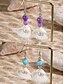 abordables Pendiente de mujer-&quot;Aretes colgantes con forma de cola de sirena: aretes colgantes inspirados en el océano con detalles de perlas, joyas elegantes y livianas para mujeres, perfectas para atuendos de playa, verano y vacaciones&quot;