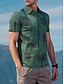 abordables Hauts-Homme T-shirt POLO Vert Manche Courte Top Tenue de golf Vêtements Tenues Porter des vêtements