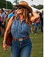 billiga Dambälte-&quot;vintage western konstläderbälte för kvinnor – boho turkos concho-spänne, justerbart cowgirl midjebälte för festivaler och fritidskläder&quot;