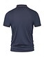 preiswerte Klassisches Poloshirt für Herren-Herren Polo Strick-Polopullover Geschäft Lässig Revers Kurzarm Formell Farbblock Knöpfe Sommer Marineblau Braun Armeegrün Dunkelgray Polo