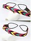 abordables Accessoires pour cheveux pour femmes-Bandeau tressé bohème pour femme - accessoire de cheveux élastique fait main pour festival, style hippie coloré, parfait pour les événements musicaux et les tenues décontractées