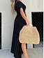 ieftine Rochii florale-Pentru femei Rochie Lunga Rochie Maxi Rochie albă Rochie casual Rochie leagăn Rochie de vară Modă Modern Zilnic Concediu Plajă Fit regulat Simplu Manșon scurt În V Vișiniu Bleumarin Maro Caisă Vară