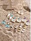 abordables Pendiente de mujer-&quot;Aretes colgantes con forma de cola de sirena: aretes colgantes inspirados en el océano con detalles de perlas, joyas elegantes y livianas para mujeres, perfectas para atuendos de playa, verano y vacaciones&quot;