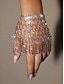economico Bracciale da donna-braccialetto a catena con strass da donna – guanto con frange di cristallo di lusso per feste, matrimoni ed eventi serali