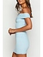 preiswerte Abschlusskleider-Damen Minikleid Weißes Kleid Abschlusskleid Heimkehr-Kleid Bodycon Mode Reifen Abschlussfeier Date Ausgehen Normale Passform Einfach Ärmellos Ein-Schulter Schwarz Weiß Leicht Blau Sommer