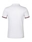 cheap Men&#039;s Classic Polo-Men&#039;s Polo Golf Shirt Business Casual Classic Short Sleeve Fashion Basic Solid Color Color Block Side Pockets Front Zipper Summer Spring &amp;  Fall Regular Fit White Navy Blue Khaki Light Blue Polo