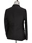 abordables Costumes de mariage-Costumes de mariage pour hommes noir bordeaux mode affaires unis taille standard 2 pièces à double boutonnage