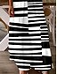 ieftine Rochii cu dungi și geometrice-Pentru femei Rochie Maxi Rochie A line Rochie de vară Rochie Slip Vacanță Casual Fit regulat Grafic Dunga Fără manșon În V Negru și Alb Vară Primăvară
