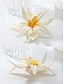 billige Halskjede for kvinner-blomstersmykkesett for kvinner – håndlaget statement-kjede, øredobber og armbånd med hvit blomsterdesign, elegant boho chic-tilbehør til bryllup, fester og spesielle anledninger