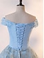 ieftine Rochii de Banchet-Rochie de Bal A-Line pentru Quinceanera Rochie Elegantă Nuntă Invitat Nuntă Lungime până la Podea Fără Mâneci Off Shoulder Dantelă Spate Decupat cu Plisuri Paiete
