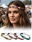 abordables Accessoires pour cheveux pour femmes-Bandeau tressé bohème pour femme - accessoire de cheveux élastique fait main pour festival, style hippie coloré, parfait pour les événements musicaux et les tenues décontractées