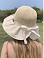 billige Damehatte-stråsolhat med bred skygge til kvinder - foldbar uv-beskyttelse blød strandhat med sløjfedekoration, elegant sommerhat til ferie, udendørs og rejser