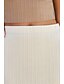 abordables Jupes décontractées-Femmes Jupe Moulant Occasionnel Midi Taille Basse Jupes Uni Fendu Micro-Élastique Rue Sortir Noir Blanche Chameau Été Polyester