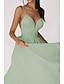 voordelige Afstudeerjurken-Dames Halflange jurk Witte jurk Afstudeerjurk Slipdress Modieus Verjaardag valmistuminen Uitgaan Normale pasvorm Effen Mouwloos Spaghettibandjes Zwart Wit Rood Groen Zomer