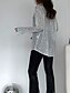 economico Top da Vacanza per Donne-Martedì grasso Per donna Top da uscita Top estivi Semplice Moda Caldo Moderno Manica Lunga Colletto a Camicia Top Regolari Abbigliamento da sera Uscire Abiti da festa Paillettes Bottoni Argento Nero