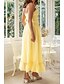 preiswerte Weiße Freizeitkleider-Damen Midikleid Weißes Kleid Unterkleid Mode Abschlussfeier Date Ausgehen Normale Passform Einfach Ärmellos Spaghettiträger Weiß Gelb Sommer