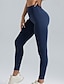 abordables Leggings et collants de yoga-Pantalon de yoga Leggings de yoga Femmes Contrôle du ventre Lifting des fesses Yoga Entraînement en salle Pilates Collants Taille haute Spandex Automne Des sports Tenues de Sport Élastique Mince Brun
