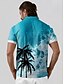 abordables Hauts-Homme T-shirt POLO Bleu Manche Courte Top Tenue de golf Vêtements Tenues Porter des vêtements