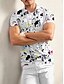 abordables Tapas-Hombre Camisas de polo Blanco Manga Corta Camiseta Ropa de golf Ropa Trajes Ropa Ropa