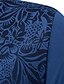 cheap Men&#039;s Elite Polo-Men&#039;s Polo Knit Polo Sweater Formal Work Turndown Short Sleeve Floral Buttons Printing Spring Denim Blue White Navy Blue Green Khaki Light Blue Polo