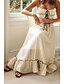 preiswerte Weiße Freizeitkleider-Damen Midikleid Weißes Kleid Unterkleid Mode Abschlussfeier Date Ausgehen Normale Passform Einfach Ärmellos Spaghettiträger Weiß Gelb Sommer