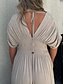 ieftine Rochii florale-Pentru femei Rochie Lunga Rochie Maxi Rochie albă Rochie casual Rochie leagăn Rochie de vară Modă Modern Zilnic Concediu Plajă Fit regulat Simplu Manșon scurt În V Vișiniu Bleumarin Maro Caisă Vară