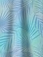abordables Chemises imprimées pour hommes-Homme Feuille de palmier Plantes tropicales Chemise hawaïenne Chemise boutonnée Manche Courte Hawaïen Station balnéaire Vacances Tenues de plage Eté Printemps Col rabattu chemises à col Une poche