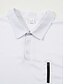 cheap Men&#039;s Classic Polo-Men&#039;s Polo Golf Shirt Business Casual Classic Short Sleeve Fashion Basic Solid Color Color Block Side Pockets Front Zipper Summer Spring &amp;  Fall Regular Fit White Navy Blue Khaki Light Blue Polo