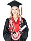 billige Dametørklæder-klasse af 2025 eksamen krans - flettet bånd halskæde med grad bogstaver og hat charme, håndlavet souvenir gave til high school og college dimission ceremoni