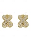 abordables Boucle d&amp;#39;oreille pour femme-Boucles d&#039;oreilles à tige initiales en strass doré - Boucles d&#039;oreilles à lettres scintillantes personnalisées pour femmes, bijoux en cristal étincelants de A à Z, parfaits pour un usage quotidien, un cadeau de remise de diplôme, un cadeau de fête des mèr