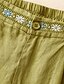 cheap Cotton Linen Shorts-Women&#039;s Cotton Linen Shorts Shorts Slacks Casual Short Natural Flower Pocket Printing Comfy Comfortable Street Going out Sapphire Blue Dark Navy Purple Orange Summer Regular Fit