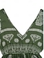abordables Robes Boho-Femmes Robe maxi Robe trapèze Vacances Occasionnel Extérieur Sortir Coupe régulière Fleuri Graphique Sans manches Col en V Vert Été