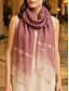 abordables Foulards pour femmes-Écharpe papillon brodée pour femme avec ornements en perles - accessoires de mode pour femmes élégants et légers en plusieurs couleurs, parfaits pour les cadeaux de fête des mères, les fêtes et les correspondances de navetteurs