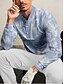 abordables Hauts-Homme T-shirt POLO Bleu manche longue Top Tenue de golf Vêtements Tenues Porter des vêtements