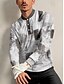 abordables Hauts-Homme T-shirt POLO Grise manche longue Top Tenue de golf Vêtements Tenues Porter des vêtements