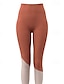 abordables Leggings et collants de yoga-Pantalon de yoga Leggings de yoga Femmes Contrôle du ventre Lifting des fesses Patchwork Yoga Entraînement en salle Pilates Collants Taille haute Bloc de Couleur Spandex Automne Des sports Tenues de