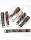 abordables Ceintures pour hommes-Ceinture à motifs géométriques tendance pour hommes et femmes - Ceinture en tissu coloré avec boucle réglable - Ceinture bohème élégante pour une tenue décontractée et festive
