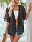 preiswerte Damen Einfache Oberteile-Damen Hemd Bluse Einfach Lässig Kurzarm V Ausschnitt Normale Oberteile Täglich Ausgehen Asymmetrischer Saum Schwarz Weiß Braun Sommer