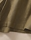 abordables Short en lin et coton-Femmes Short en coton et lin Shorts Slacks Occasionnel Longueur Genou Naturel Uni Avec Poches Conception à cordon élastique Confortable Extérieur Extérieur Rue Abricot Noir Jaune Vert Été Coupe