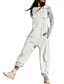 economico tute formali-tuta salopette tinta unita da donna, stile streetwear, senza maniche, scollo a U, tasca, vestibilità regolare, nera, bianca, rosa, estiva