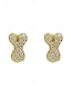 abordables Boucle d&amp;#39;oreille pour femme-Boucles d&#039;oreilles à tige initiales en strass doré - Boucles d&#039;oreilles à lettres scintillantes personnalisées pour femmes, bijoux en cristal étincelants de A à Z, parfaits pour un usage quotidien, un cadeau de remise de diplôme, un cadeau de fête des mèr