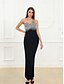 voordelige Schoolfeestjurken-Zeemeermin  trompet quinceañera jurken elegante jurk bruiloft gasten vloer lengte mouwloos strapless spandex rugloos met kwastjes