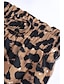 levne Grafické sukně-Dámské Sukně Módní Cikánský Midi Střední vzestup Sukně Leopard Tisk Lehce elastické Dovolená ulice Hnědá Léto Polyester