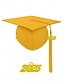 billige Damehatte-klasse af 2025 afgangshue med kvast og årstal charme – unisex mat finish mortarboard hat til high school og college ceremoni, flere farver